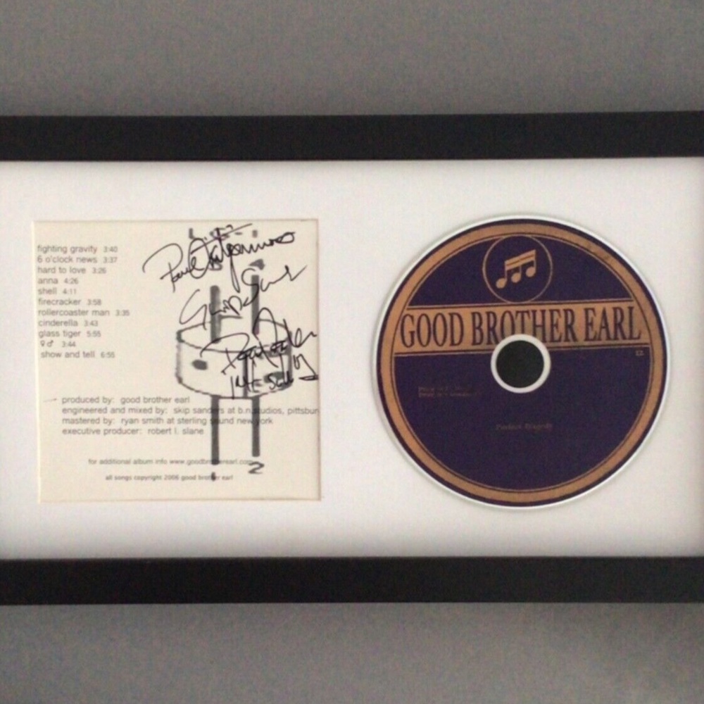 Good Brother Earl "Perfect Tragedy" CD, Autographed by 4 band members and framed